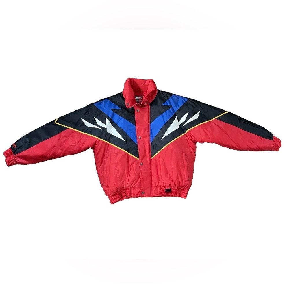 Vintage Mens 1980s Yamaha Quilted Jacket Ski Snowmobile Made in Korea Large MINT